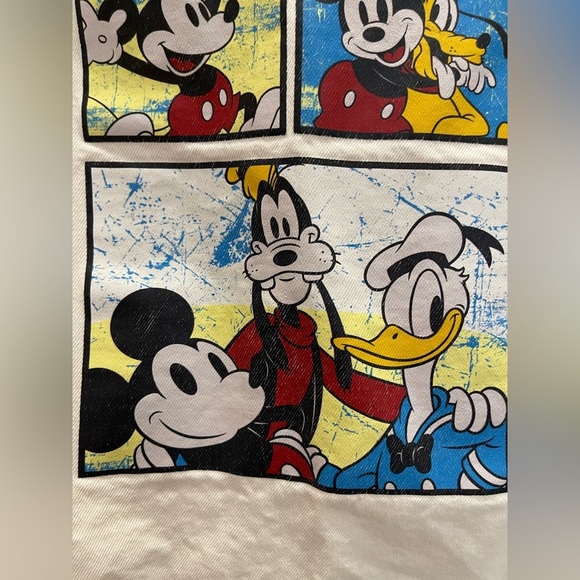 Disney Mickey And Friends 2T Snap Jean Jacket Colorful Creme Boy Girl Toddler - Picture 6 of 11